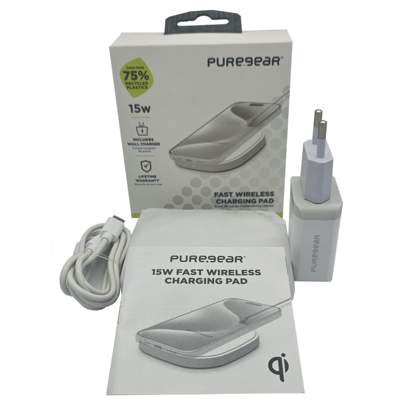 PUREGEAR Wireless Charging Pad 15W | Base de Carga Rápida - Nueva - Imagen 2