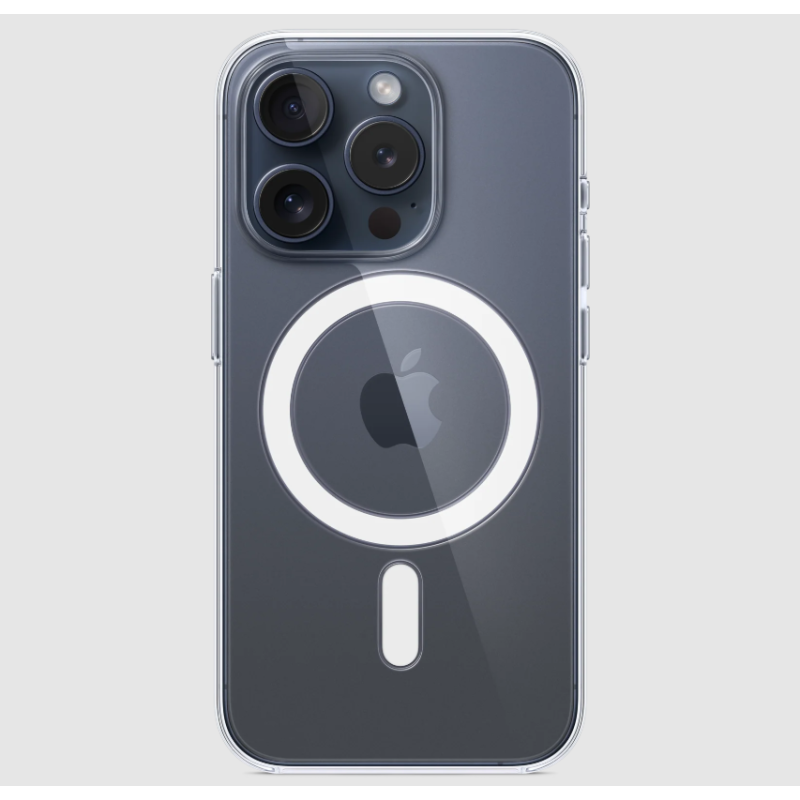 FUNDA ORIGINAL TRANSPARENTE CON MAGSAFE IPHONE 15 PRO MAX - Imagen 1