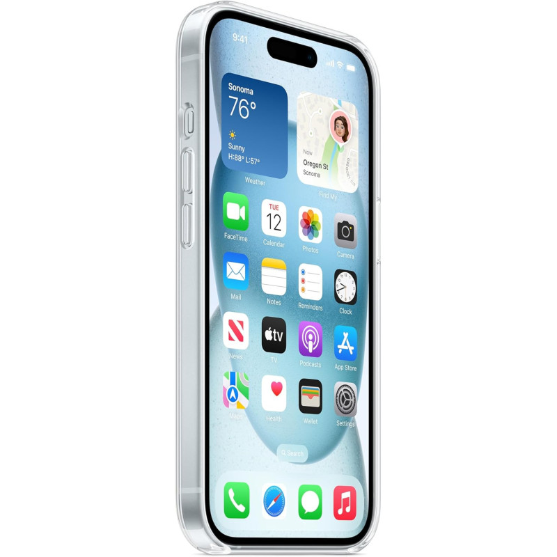 FUNDA ORIGINAL TRANSPARENTE CON MAGSAFE IPHONE 15 - Imagen 3