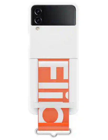 FUNDA ORIGINAL SILICONA CON CORREA SAMSUNG Z FLIP4 - Imagen 1