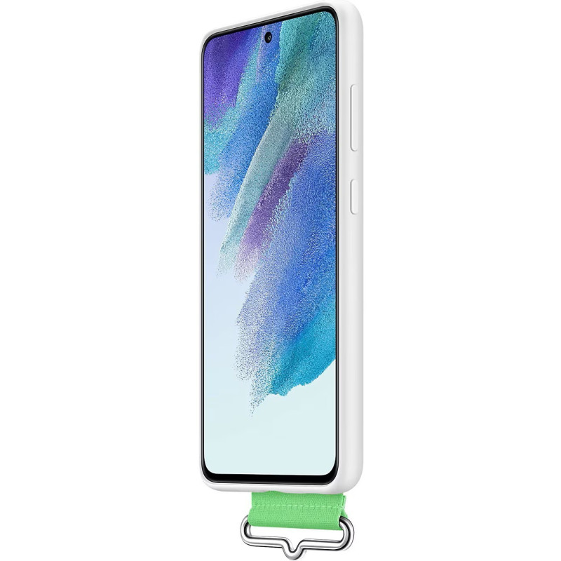 FUNDA ORIGINAL SILICONA WHITE STRAP SAMSUNG GALAXY S21 FE 5G - Imagen 3