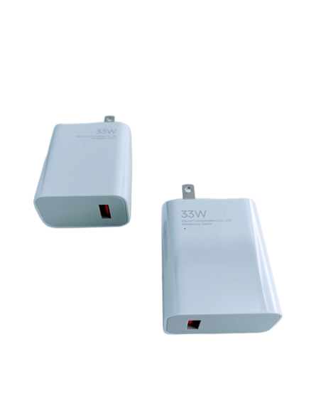PACK CARGADORES ORIGINALES XIAOMI 33W AMERICANOS - Imagen 2