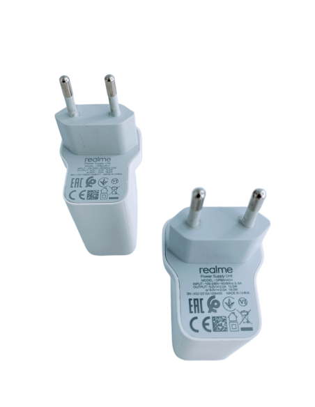 PACK CARGADORES ORIGINALES REALME 18W EUROPEOS - Imagen 1