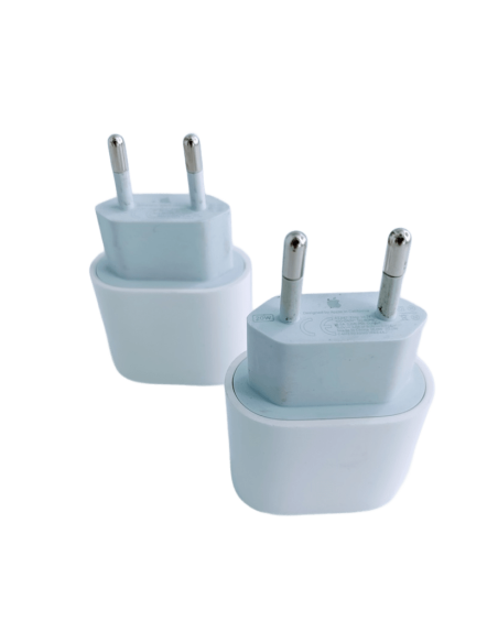 PACK CARGADORES ORIGINALES APPLE 20W EUROPEOS - Imagen 1