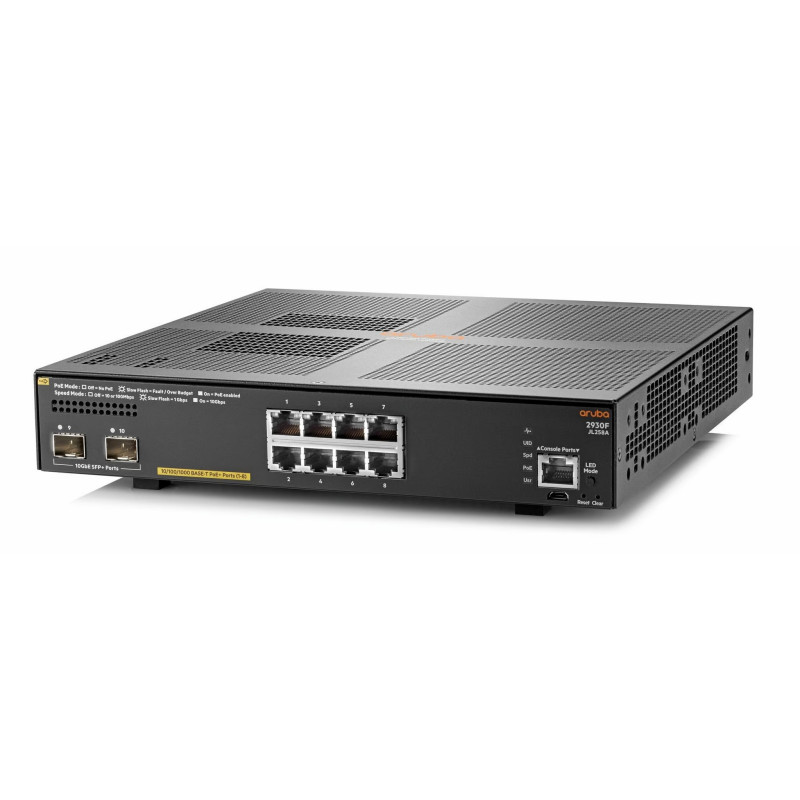 SWITCH HPE ARUBA 2930F 8G PoE+2SFP +(JL258A) - Imagen 2
