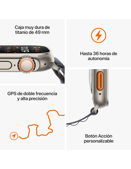 APPLE WATCH ULTRA 2  (GPS + CELLULAR) A2986 ESIM - Imagen 4