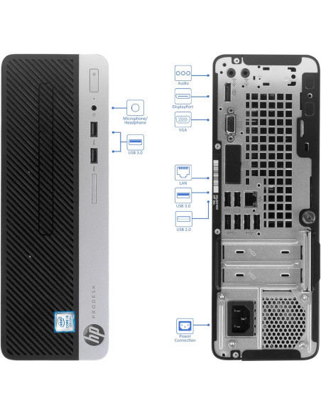 HP PRODESK 400 G6 SFF PC SSD-NVME INTEL CORE I5-9500 3.00 GHZ 8 GB - Imagen 4